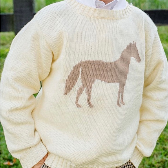 The Beaufort Bonnet Company Other - The Beaufort Bonnet Company Isaac Intarsia Horse Sweater